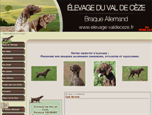 Tablet Screenshot of elevage-valdeceze.fr